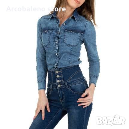 Ликвидация! Дамска дънкова риза , снимка 2 - Ризи - 32914977