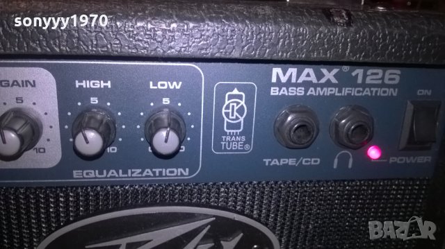 ПОРЪЧАНО-peavey max 126 guitar amplifier-trans tube-внос швеицария, снимка 8 - Китари - 26496552