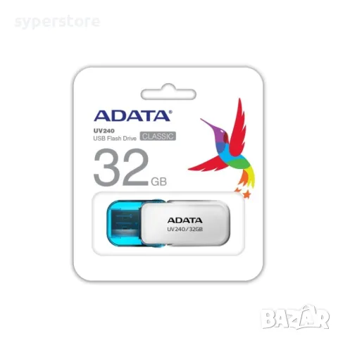 USB Fash Memory 32G USB2.0 A-DATA UV240, SS000536, капаче Флаш Памет, Преносима Памет, външна памет, снимка 2 - USB Flash памети - 49496802