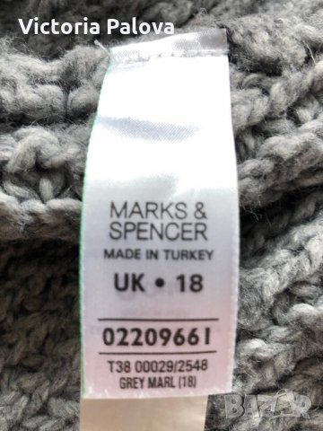 Овърсайз блуза-елек-рокля MARKS&SPENSER, снимка 9 - Блузи с дълъг ръкав и пуловери - 27014967