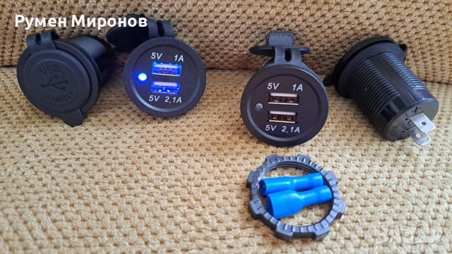 USB  зарядно за вграждане два модела , снимка 7 - Аксесоари и консумативи - 35864246