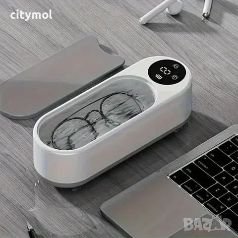   Ултразвуков уред за почистване и стерилизация, акумулаторен, LED дисплей, снимка 4 - Други стоки за дома - 47511223