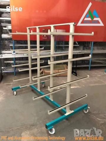 Количка за съхранение на профили в хоризонтално положение, снимка 2 - Стругове - 47699672