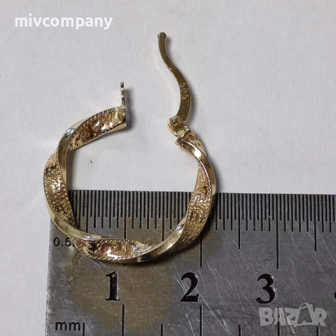 Златни обеци 2.04гр., снимка 3 - Обеци - 52692039