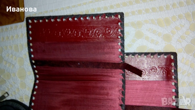 Чанта от естествена кожа и обложки за книги от ест. кожаи, снимка 4 - Чанти - 52183752