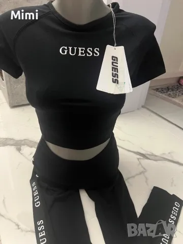 Guess Къса тениска и клин XS/S, снимка 8 - Тениски - 49171299