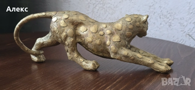 Качествена фигура– леопард, Италия!, снимка 2 - Антикварни и старинни предмети - 52020266