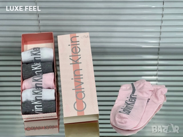 Дамски Къси Чорапи -6бр Кутия ⚜️Dior Versace Victoria Secret Nike Adidas , снимка 3 - Дамски чорапи - 52959984