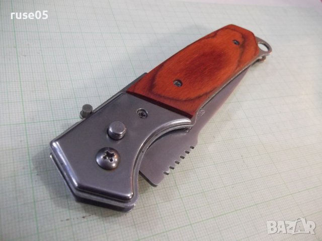 Нож полуавтоматичен сгъваем, снимка 15 - Ножове - 43687892