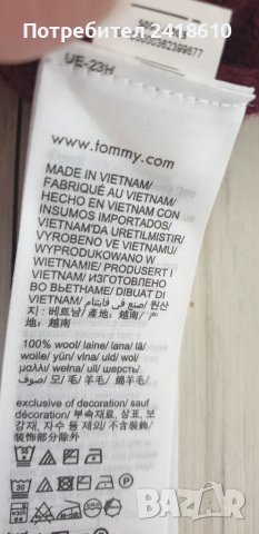 Tommy Hilfiger Wool Mens Size S / M НОВО! ОРИГИНАЛ! Мъжки Вълнен Пуловер!, снимка 16 - Пуловери - 49130232