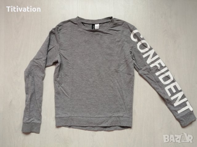 Сива блуза H&M, снимка 2 - Блузи с дълъг ръкав и пуловери - 27751829