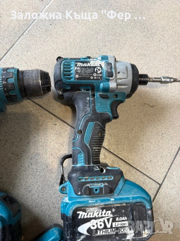 Комплект импакт и винтоверт Makita, снимка 5 - Винтоверти - 53425828