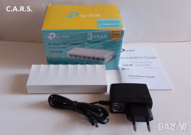 Суич TP-Link LS1008 с 8 порта, снимка 2 - Суичове - 52885075
