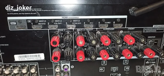 Onkyo TX-NR545 домашна система, снимка 6 - Аудиосистеми - 47924511