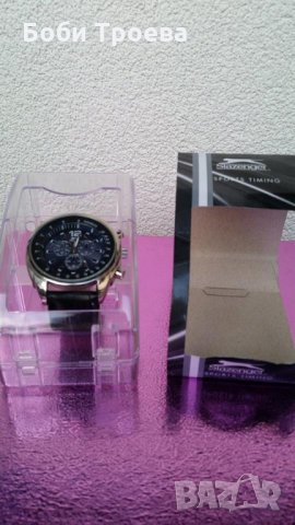  Стилен дизайн и абсолютна безупречност с часовник " Slazenger" в  черно,внос от Англия-високо качес, снимка 2 - Мъжки - 26684979