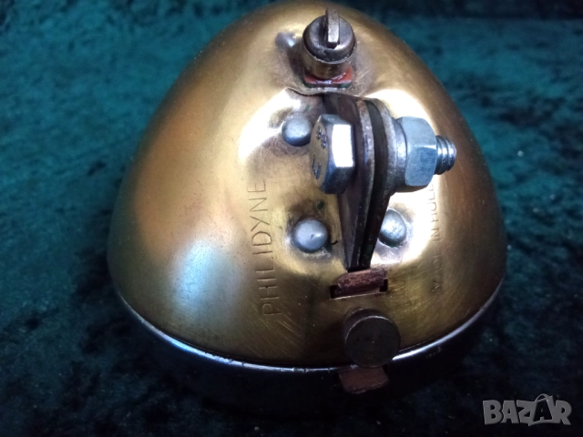 от 1950г фар за велосипед Philips Philidyne, снимка 3 - Части за велосипеди - 51799355