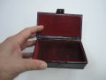Страхотна кожена кутия за бижута с кадифе, снимка 4