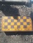 Стар дървен шах, снимка 1 - Антикварни и старинни предмети - 32505812