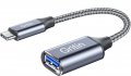 Gritin USB C OTG към USB 3.0 адаптер, USB C мъжко към USB A женско, 5Gbps, снимка 1