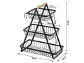 Кухненски органайзер етажерка на 3 нива кошница, снимка 7