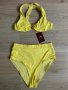 Жълт бански с висока талия от 2 части, снимка 2