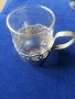 подстакани немски чаши за чай/кафе - 6 броя комплект със захарница, (Йена-глас) нови, неползвани, снимка 5