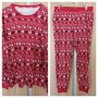 Коледна памучна пижама , снимка 1 - Пижами - 43481875