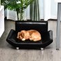 Легло за домашни любимци черна кожа Pawhut внос от Германия, снимка 1 - За кучета - 38061578