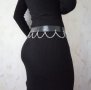 Нов дамски кожен колан за талия-ханш със синджири р-р S, M, L, снимка 3