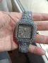 Уникален Часовник Cartier Картие All Diamonds Crystals Copy Унисекс Мъжки дамски Римски цифри , снимка 11