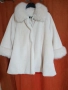 Ново бяло пухкаво палтенце, снимка 1