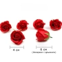 6314 Декоративна червена сапунена роза, снимка 3