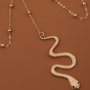 Гривна във формата на змия , снимка 1 - Гривни - 38081473