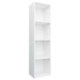 vidaXL Библиотека/ТВ шкаф, бяла, 36x30x143 см, ПДЧ(SKU:800144, снимка 1 - Шкафове - 44123666