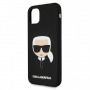 Оригинален калъф гръб кейс Karl Lagerfeld Silicone Cover - iPhone 11 (6.1), Черен, снимка 2