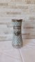 Стара метална немска ваза с гравюри - 25см, снимка 1 - Антикварни и старинни предмети - 39687000