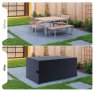 Водоустойчив правоъгълен калъф за градински мебели 190x117x61см, снимка 2