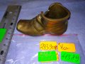 Старинна КОЛЕКЦИОНЕРСКА МЕДНА РЕТРО ОБУВКА Ръчна МАЙСТОРСКА ИЗРАБОТКА - Декоративна ОБУВЧИЦА 41389, снимка 2
