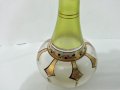 антикварна гарафа цветно стъкло, снимка 7