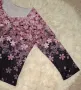 КРАСИВА блуза на цветя в преливащи розово-сиви цветове 3ХЛ/4ХЛ размер , снимка 8