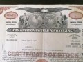 Сертификат за притежание на 80 акции (САЩ) | Pan American World Airways | 1971г., снимка 2