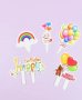 25 бр мече с балони картон топери мъфини кексчета торта рожден ден украса, снимка 4