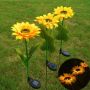 Соларна градинска лампа - слънчоглед, снимка 5