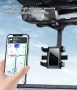  360° въртящ се държач за телефон за кола с огледало, снимка 8