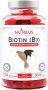 Biotin 150 натурални дъвки с вкус на ягода, добавка за коса, кожа и нокти
