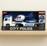 Автовоз с полицейски коли и хеликоптер, "City Police Transporter", снимка 4