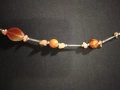 колие оранжев ахат и корнеол, снимка 3