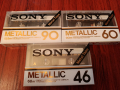 Аудио касети Sony Metallic 46,60,90, снимка 1