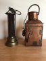 Антична месингова лампа Дейви, оригинална, внос от Англия и други предмети, снимка 7