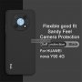 Huawei Nova Y90 - Силиконов Гръб със Защита за Камерата - Черен, снимка 6